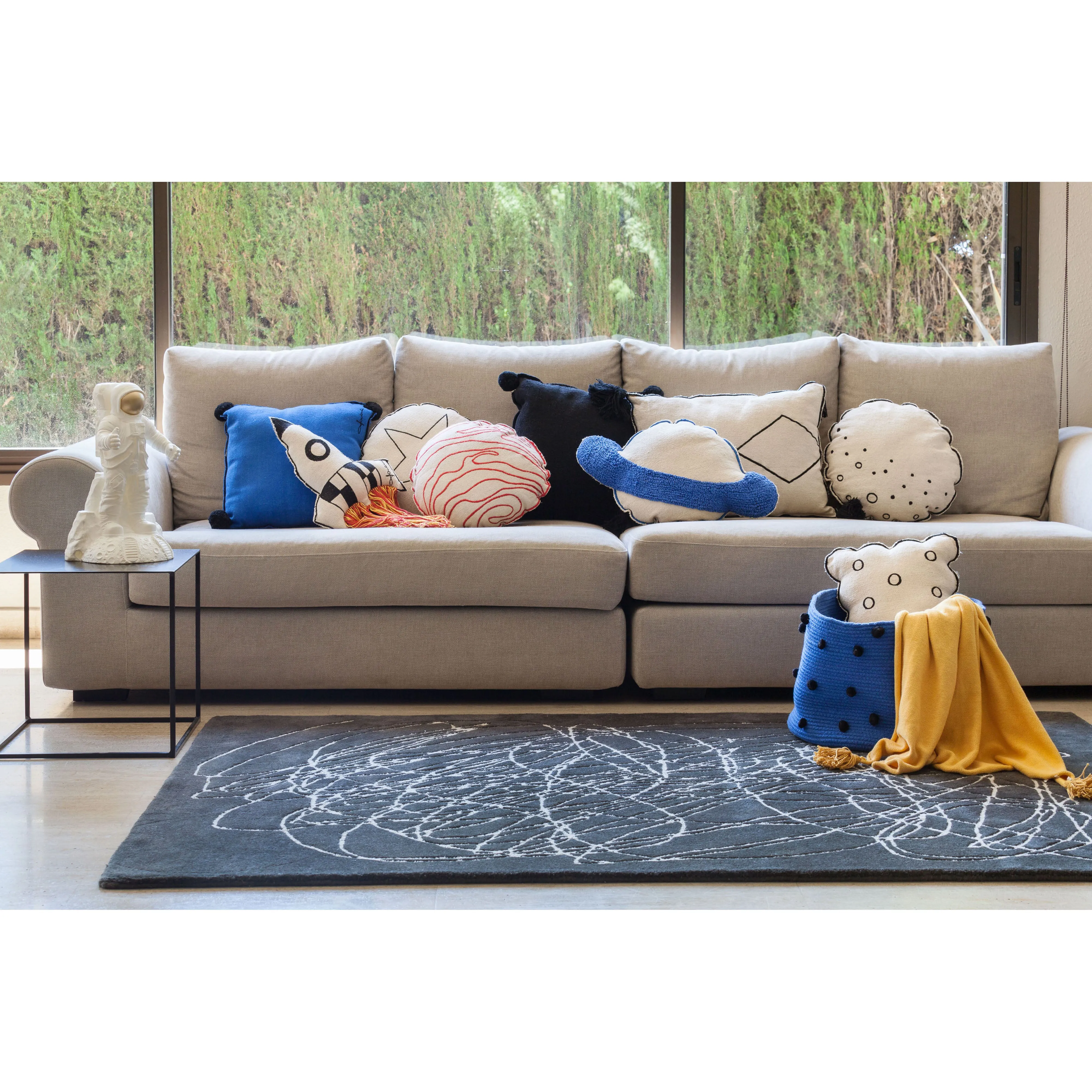 Lorena Canals Saturn Machine-Washable Cushion