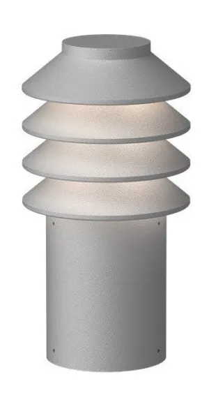 Louis Poulsen Bysted Garden Bollard Led 2700 K 14 W Anchor Without Adaptor Short, Aluminium