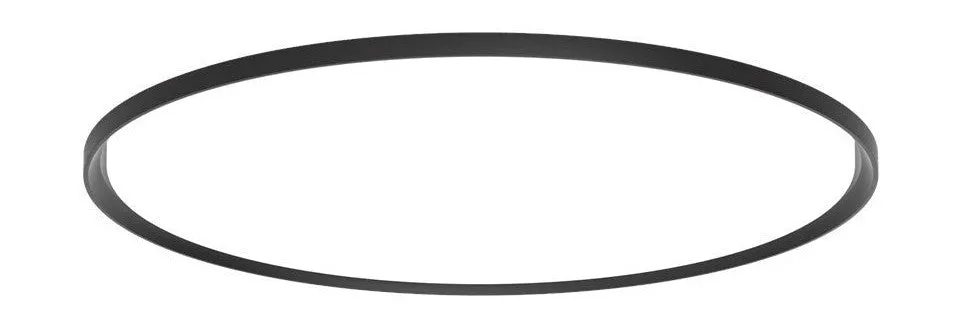 Louis Poulsen Lp Slim Round Recessed Ceiling Lamp 2373 Lumens ø44 Cm, Black