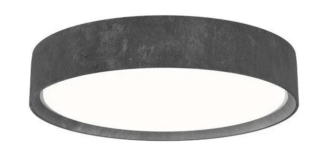 Louis Poulsen Lp Slim Round Semi Recessed Ceiling Lamp 1089 Lumens ø25 Cm, Dark Aluminium