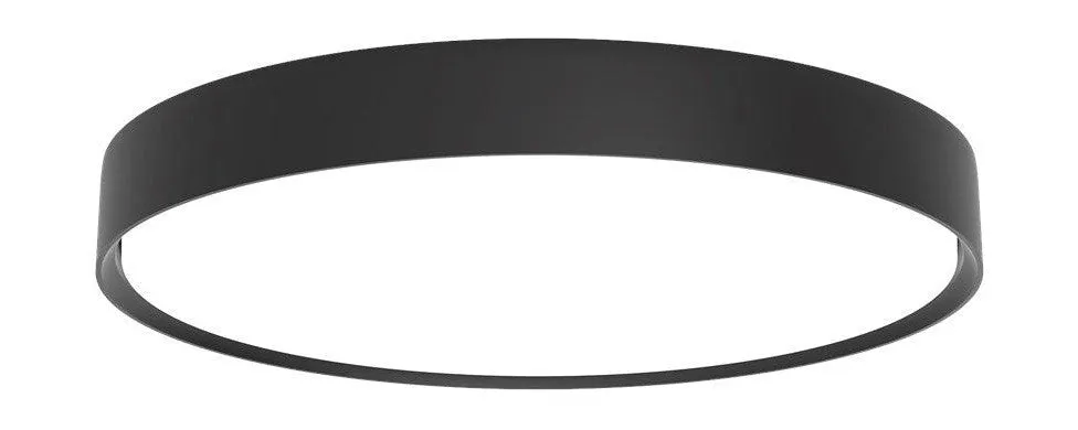 Louis Poulsen Lp Slim Round Surface Mounted Ceiling Lamp 2404 Lumens ø44 Cm, Black