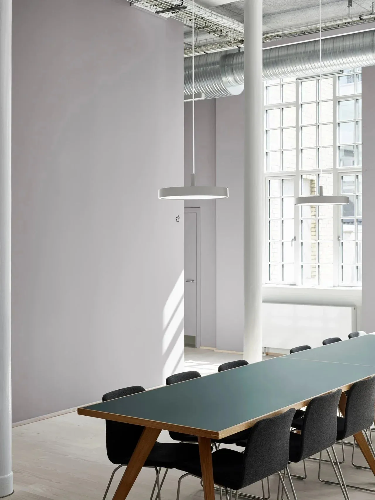 Louis Poulsen Lp Slim Round Suspended Lamp Led Kelvin Adjustable ø44 Cm, White