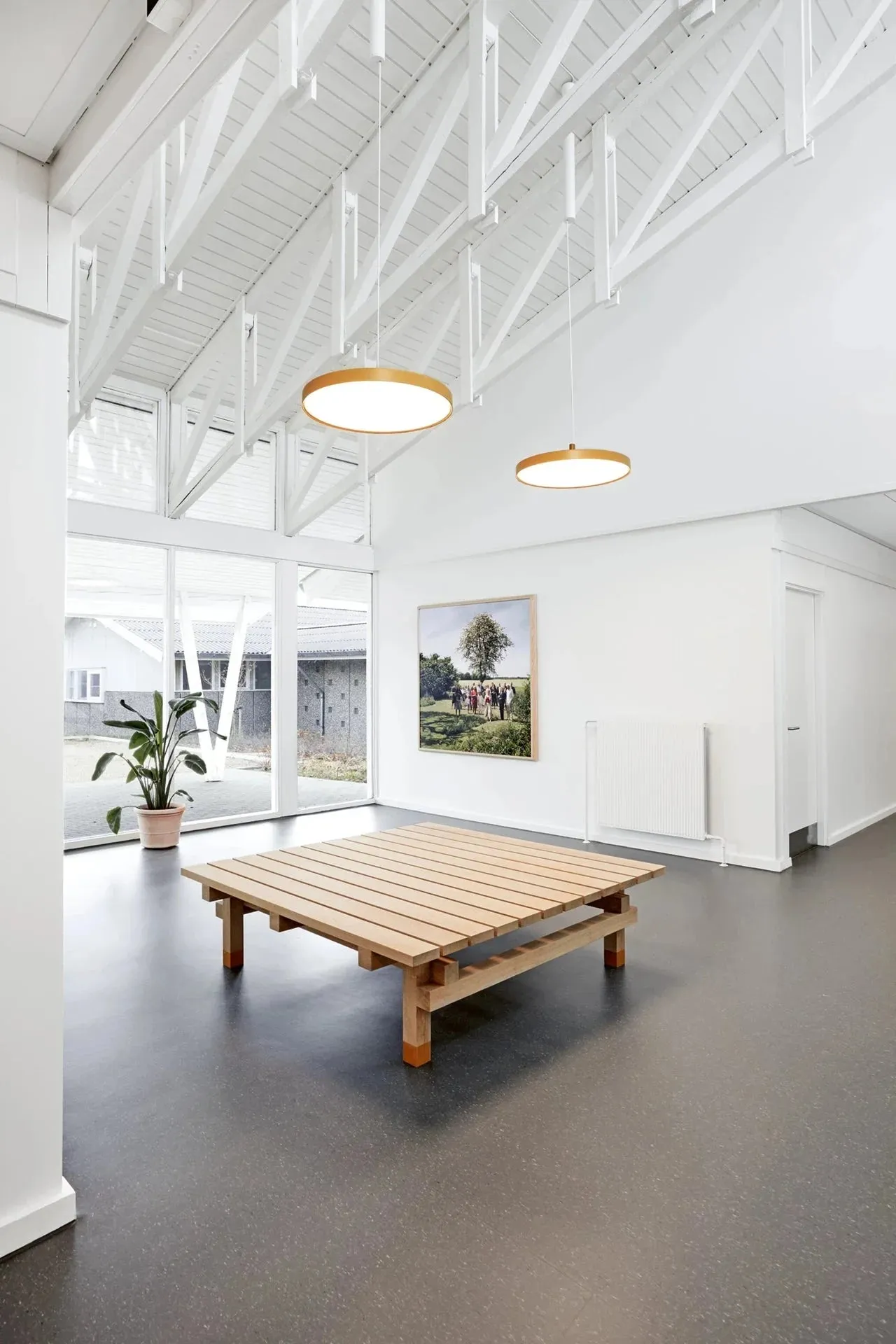 Louis Poulsen Lp Slim Round Suspended Lamp Led Kelvin Adjustable ø44 Cm, White