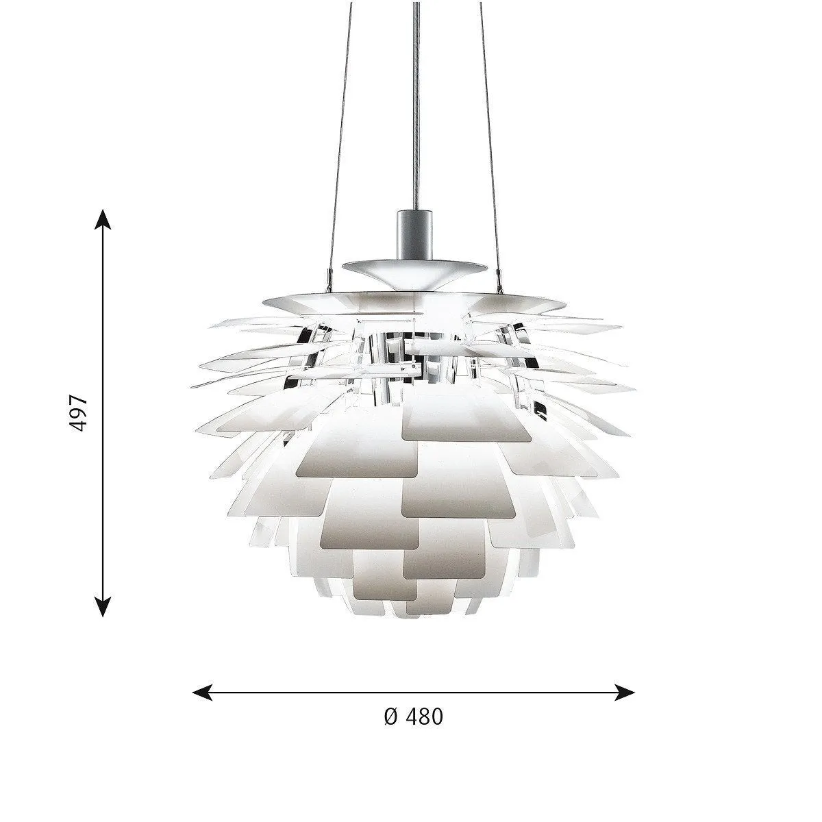 Louis Poulsen Ph Artichoke ø 480, White