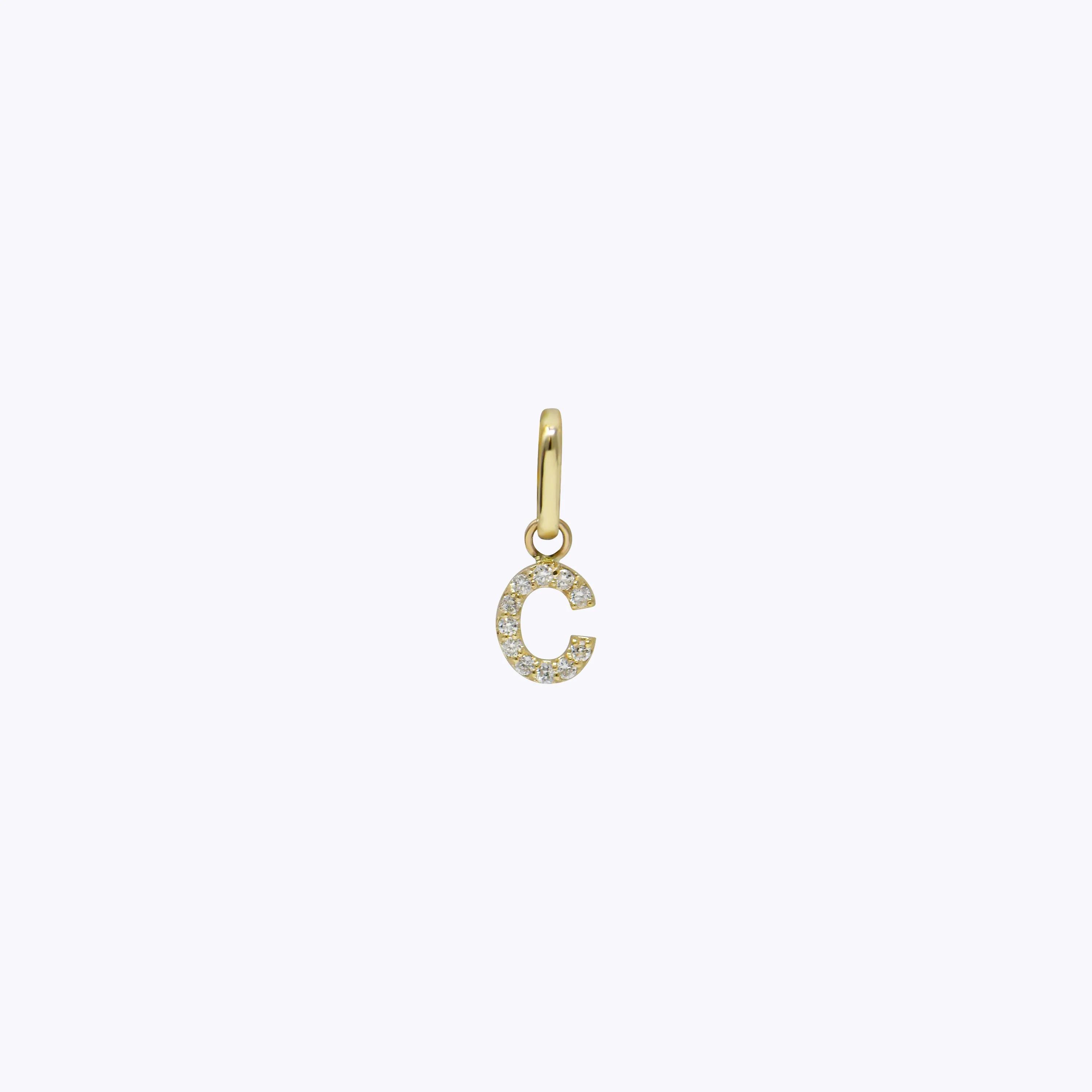 Love Letter Pav Initial Charm