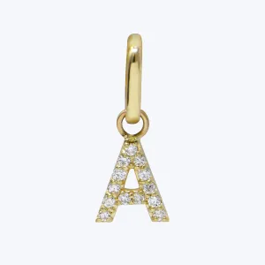 Love Letter Pav Initial Charm