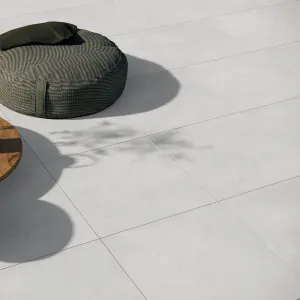 Lucca Bianco Stone Effect Porcelain Tile 60x60cm Matt