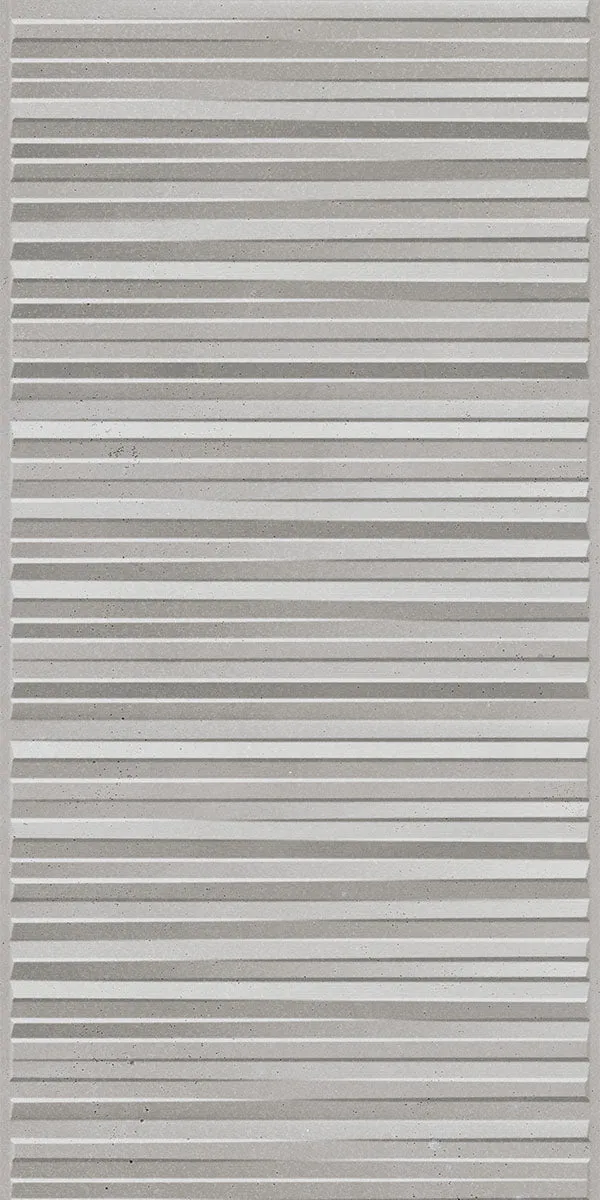 Lucca Grigio Decor Stone Effect Tile 30x90cm Matt