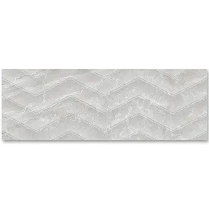 Mainstone Cloud Chevron Dcor Wall Tile 33x100cm Matte