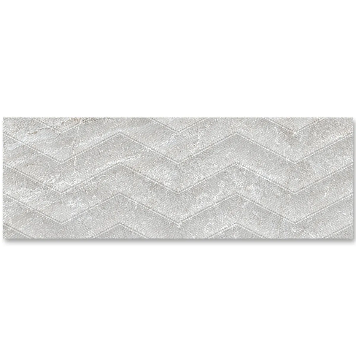 Mainstone Cloud Chevron Dcor Wall Tile 33x100cm Matte