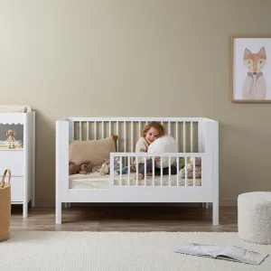 Maisie Cot Toddler Bed Half Frame - White Mocka
