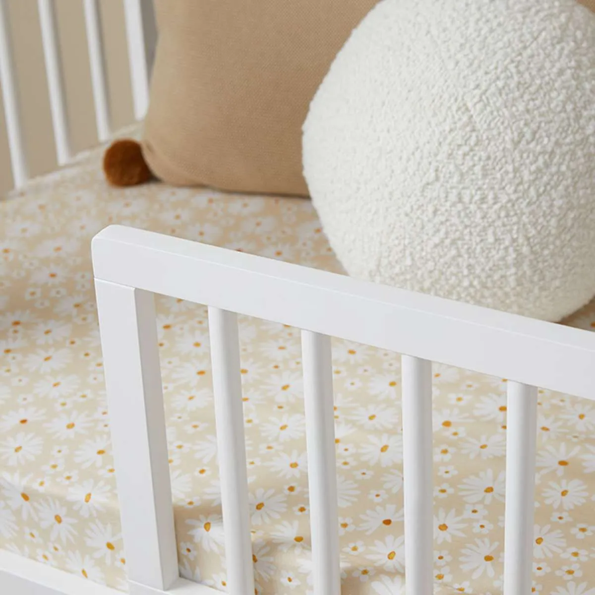 Maisie Cot Toddler Bed Half Frame - White Mocka