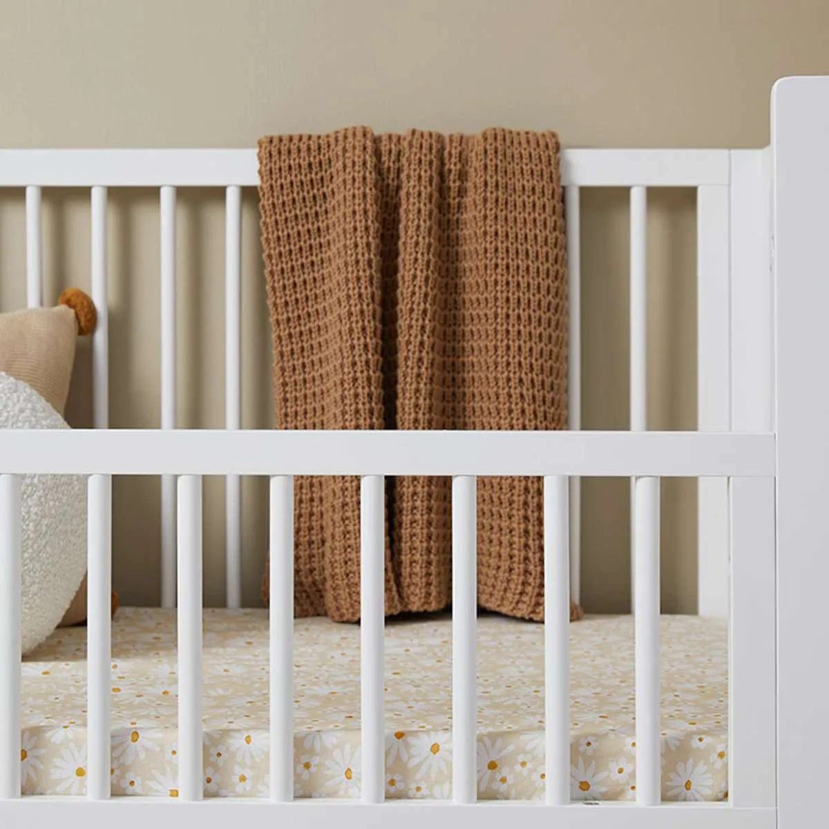 Maisie Cot Toddler Bed Half Frame - White Mocka