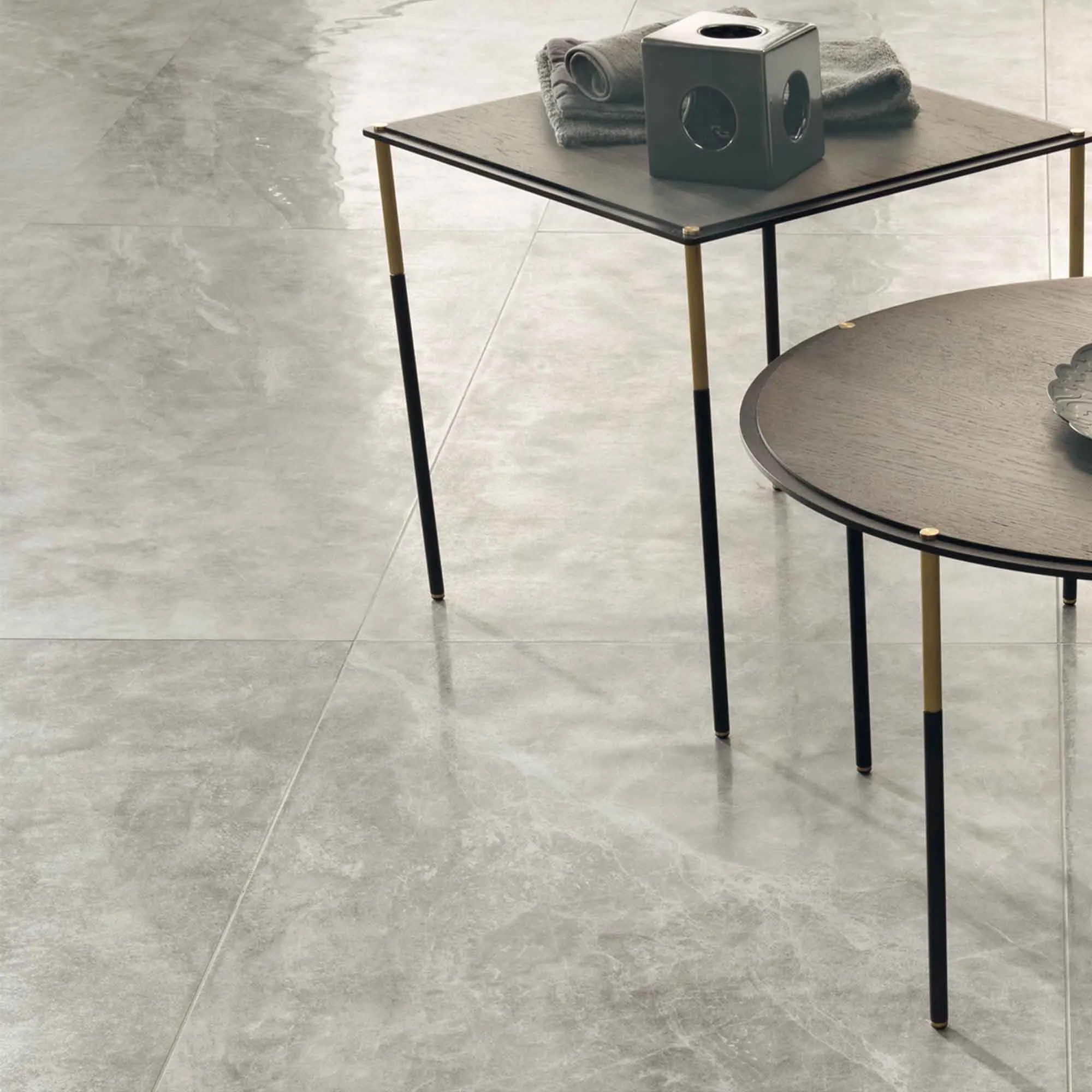 Marble Experience Orobico Grey Marble Effect Porcelain Tile 60x120cm Polished