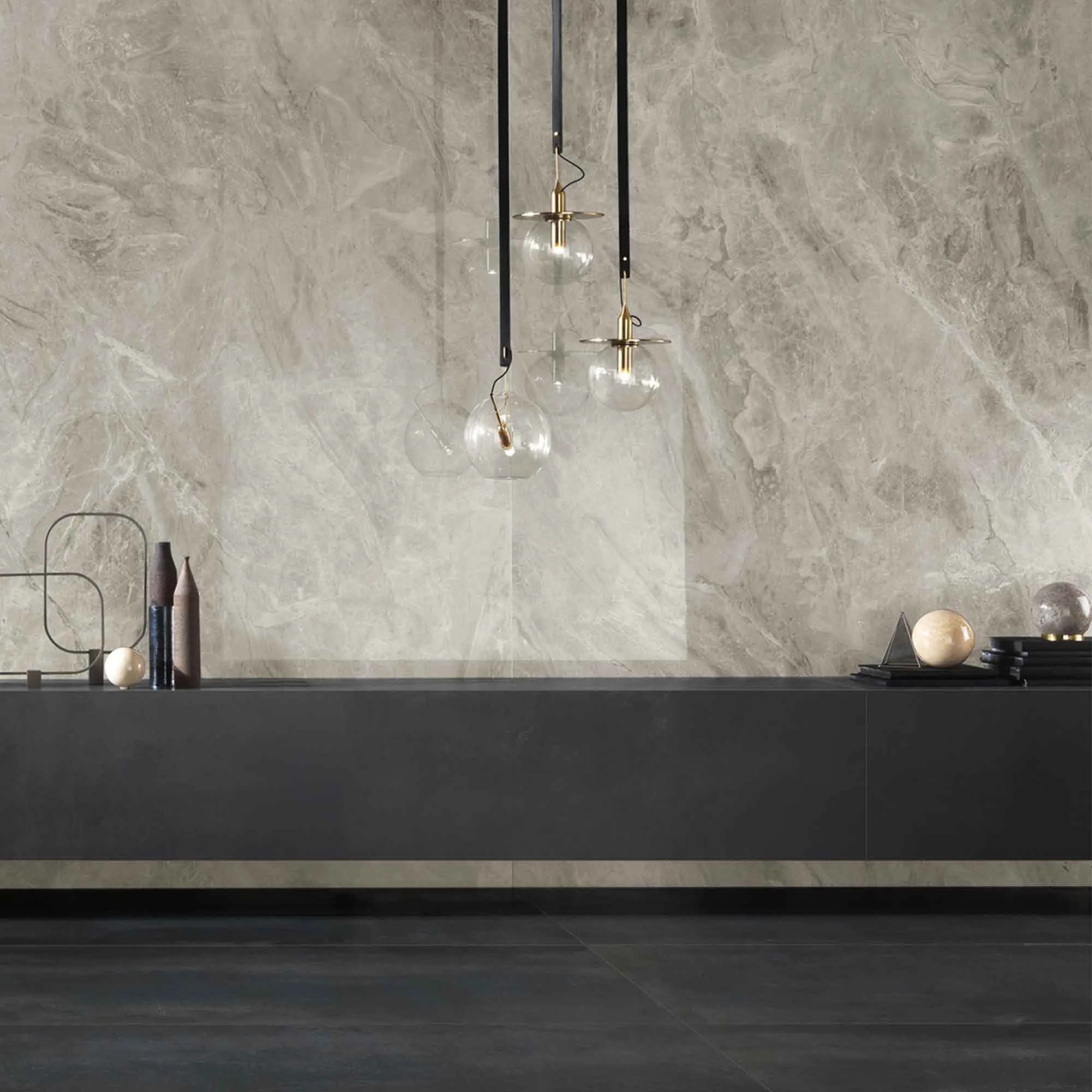 Marble Experience Orobico Grey Marble Effect Porcelain Tile 60x120cm Polished