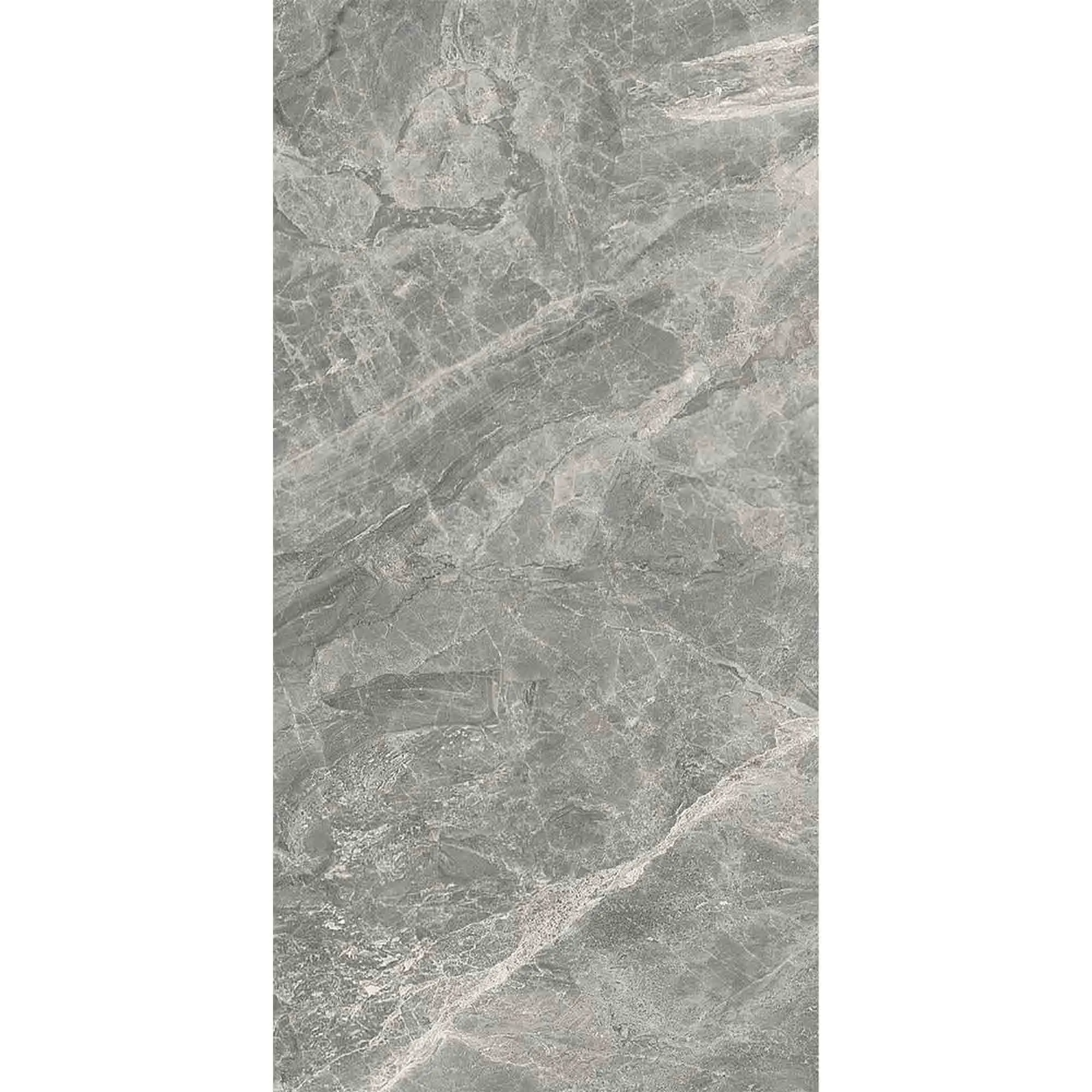 Marble Experience Orobico Grey Marble Effect Porcelain Tile 60x120cm Polished