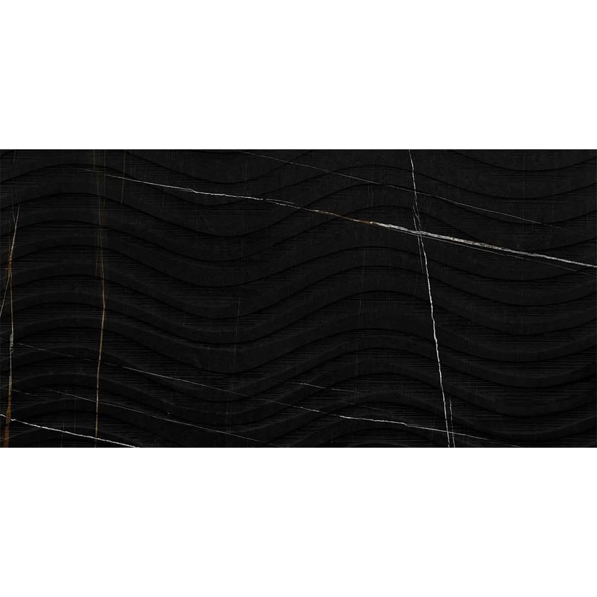 Marble Experience Sahara Noir 4D Decor Porcelain Tile 60x120cm Matt