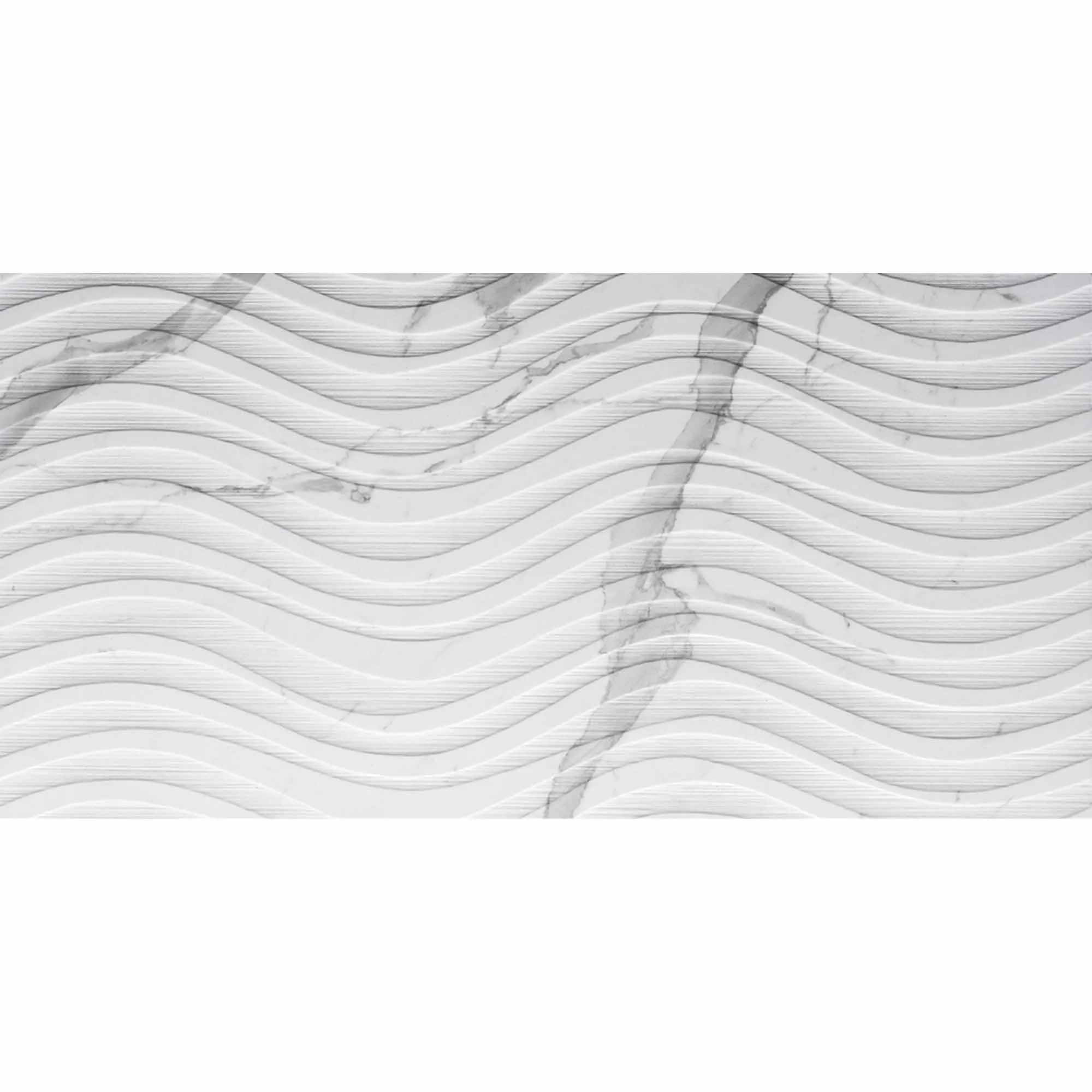 Marble Experience Statuario Lux 4D Decor Porcelain Tile 60x120cm Matt