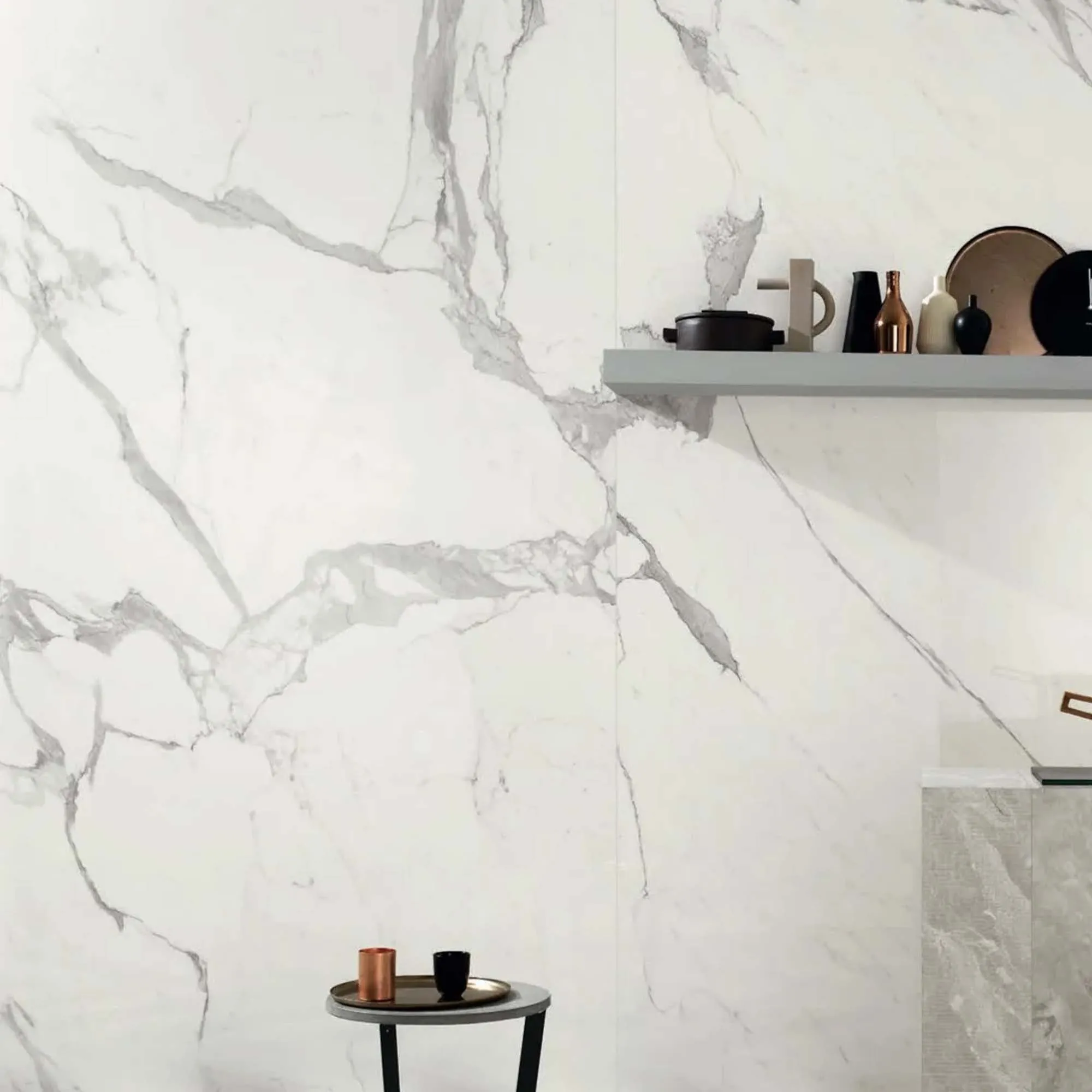 Marble Experience Statuario Lux Marble Effect Porcelain Tile 60x120cm Matt