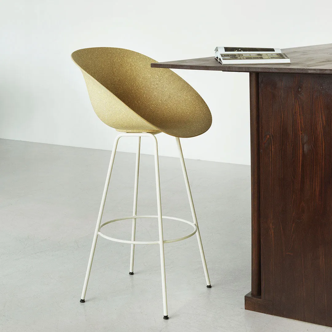 Mat Counter Chair w/ Arms - Front Upholstered