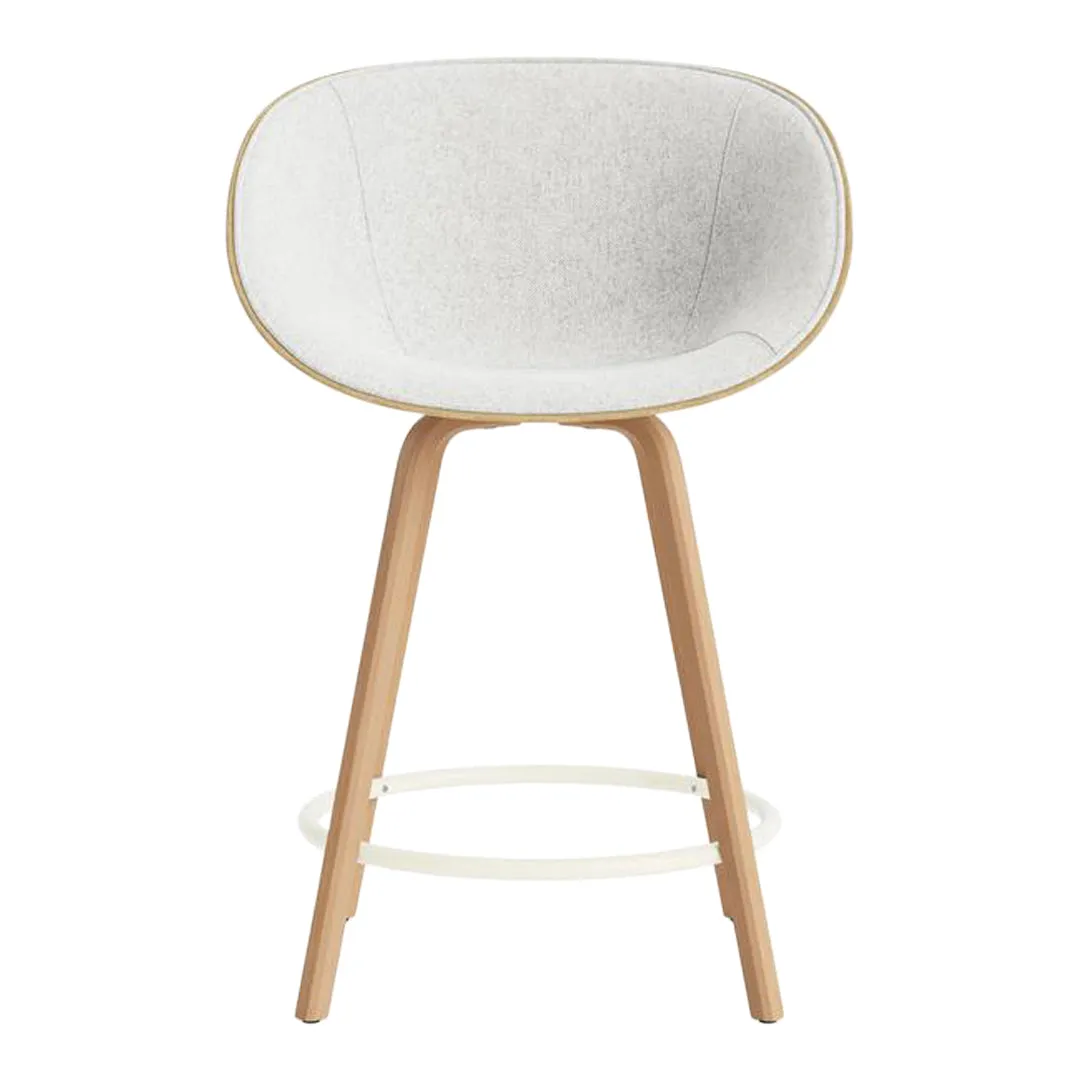 Mat Counter Chair w/ Arms - Front Upholstered