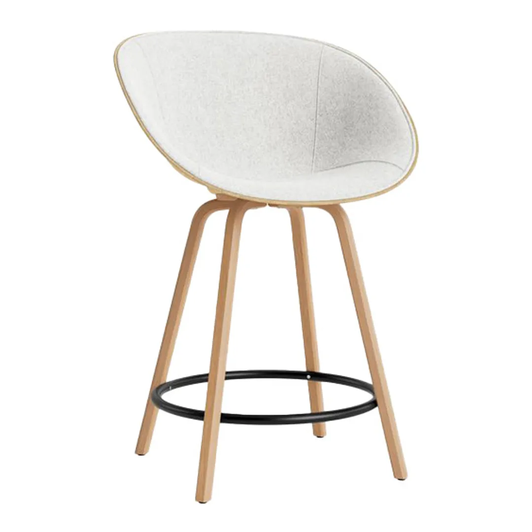 Mat Counter Chair w/ Arms - Front Upholstered