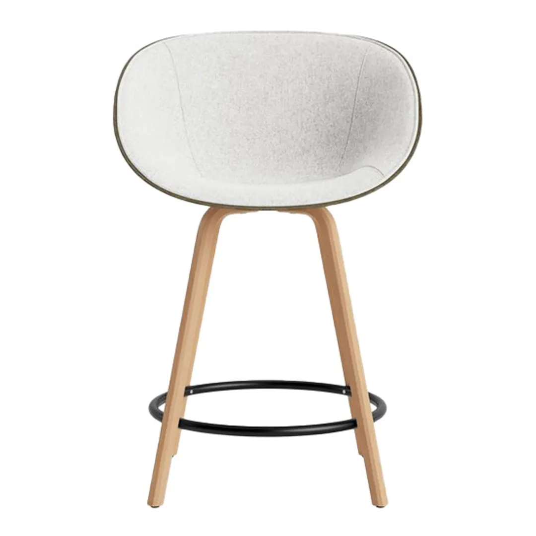 Mat Counter Chair w/ Arms - Front Upholstered