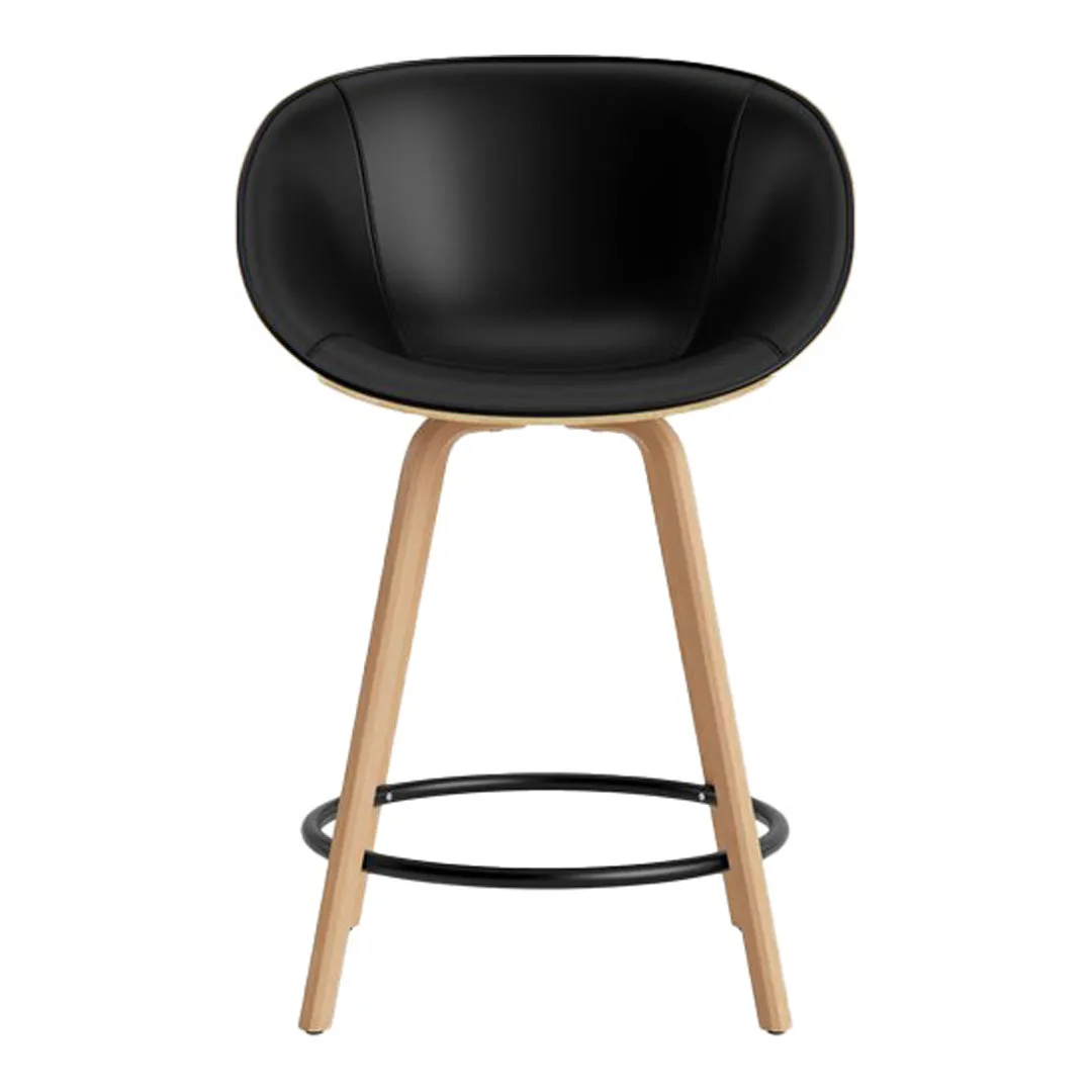 Mat Counter Chair w/ Arms - Front Upholstered
