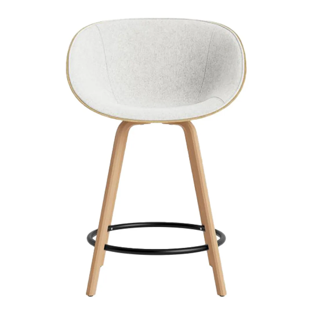 Mat Counter Chair w/ Arms - Front Upholstered