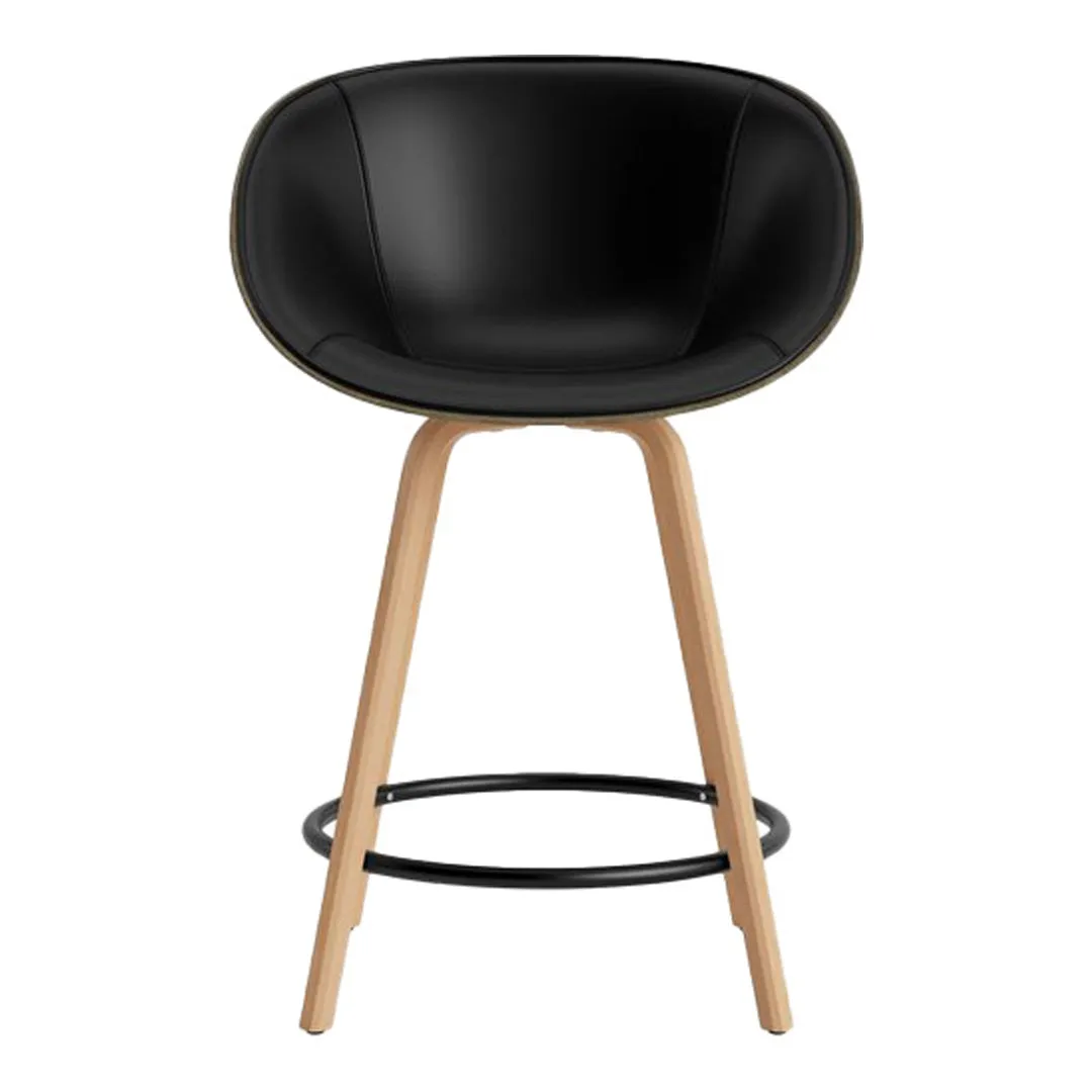 Mat Counter Chair w/ Arms - Front Upholstered