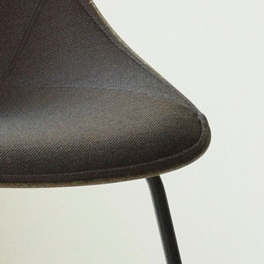 Mat Counter Chair w/ Arms - Front Upholstered