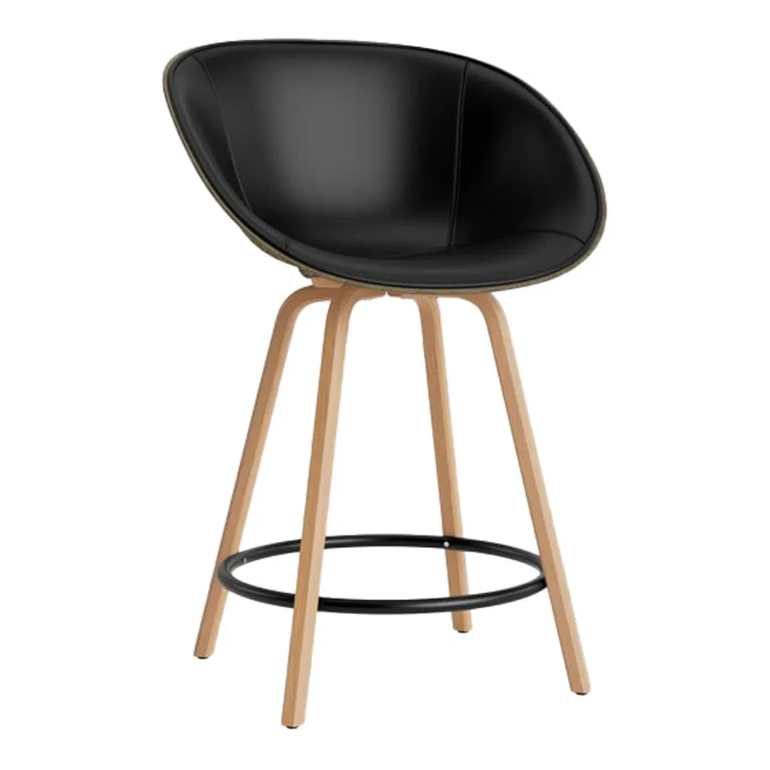 Mat Counter Chair w/ Arms - Front Upholstered