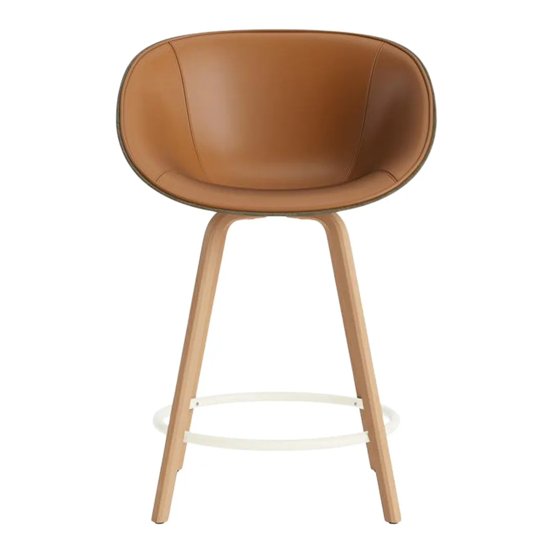 Mat Counter Chair w/ Arms - Front Upholstered