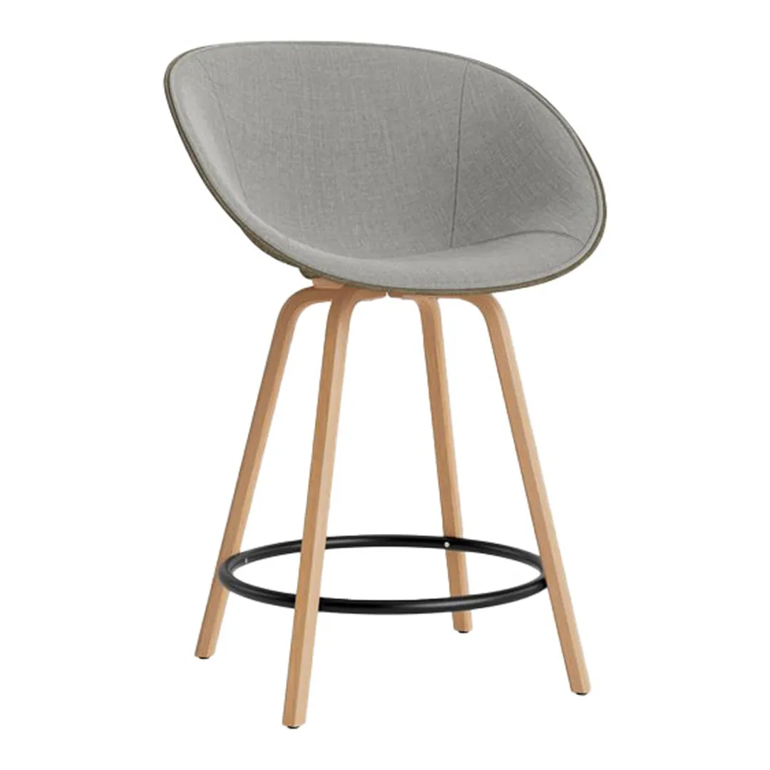 Mat Counter Chair w/ Arms - Front Upholstered