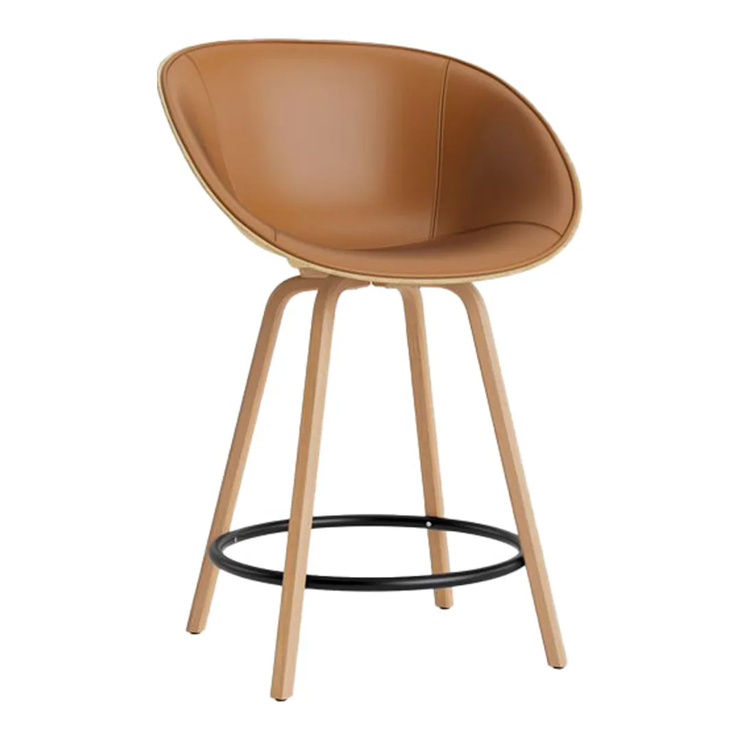 Mat Counter Chair w/ Arms - Front Upholstered