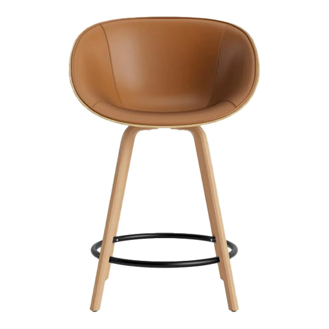 Mat Counter Chair w/ Arms - Front Upholstered