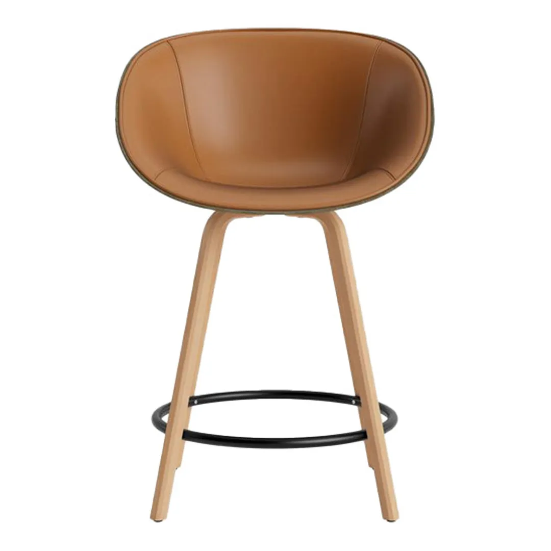Mat Counter Chair w/ Arms - Front Upholstered