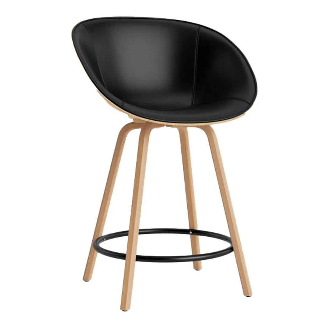 Mat Counter Chair w/ Arms - Front Upholstered