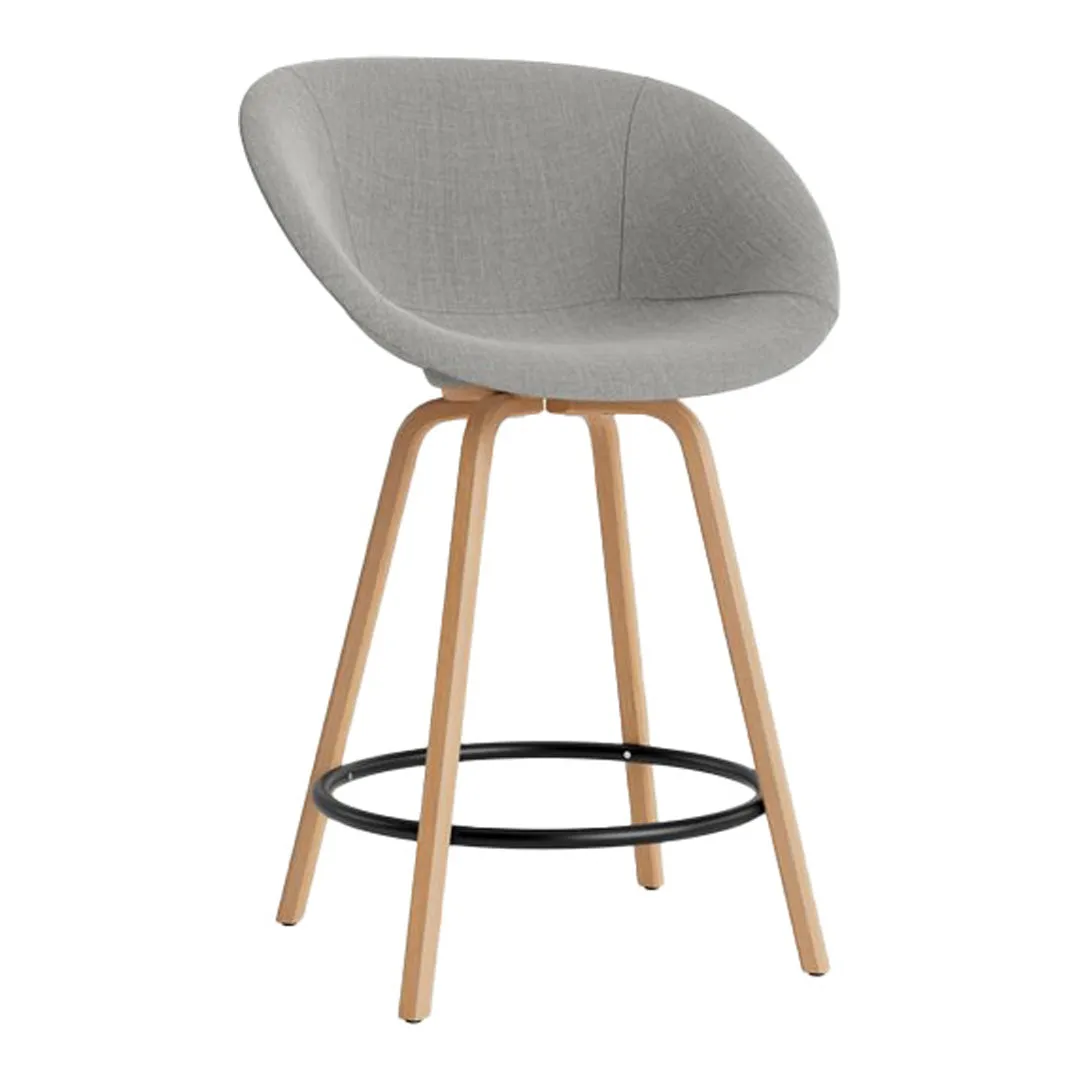 Mat Counter Chair w/ Arms - Fully Upholstered