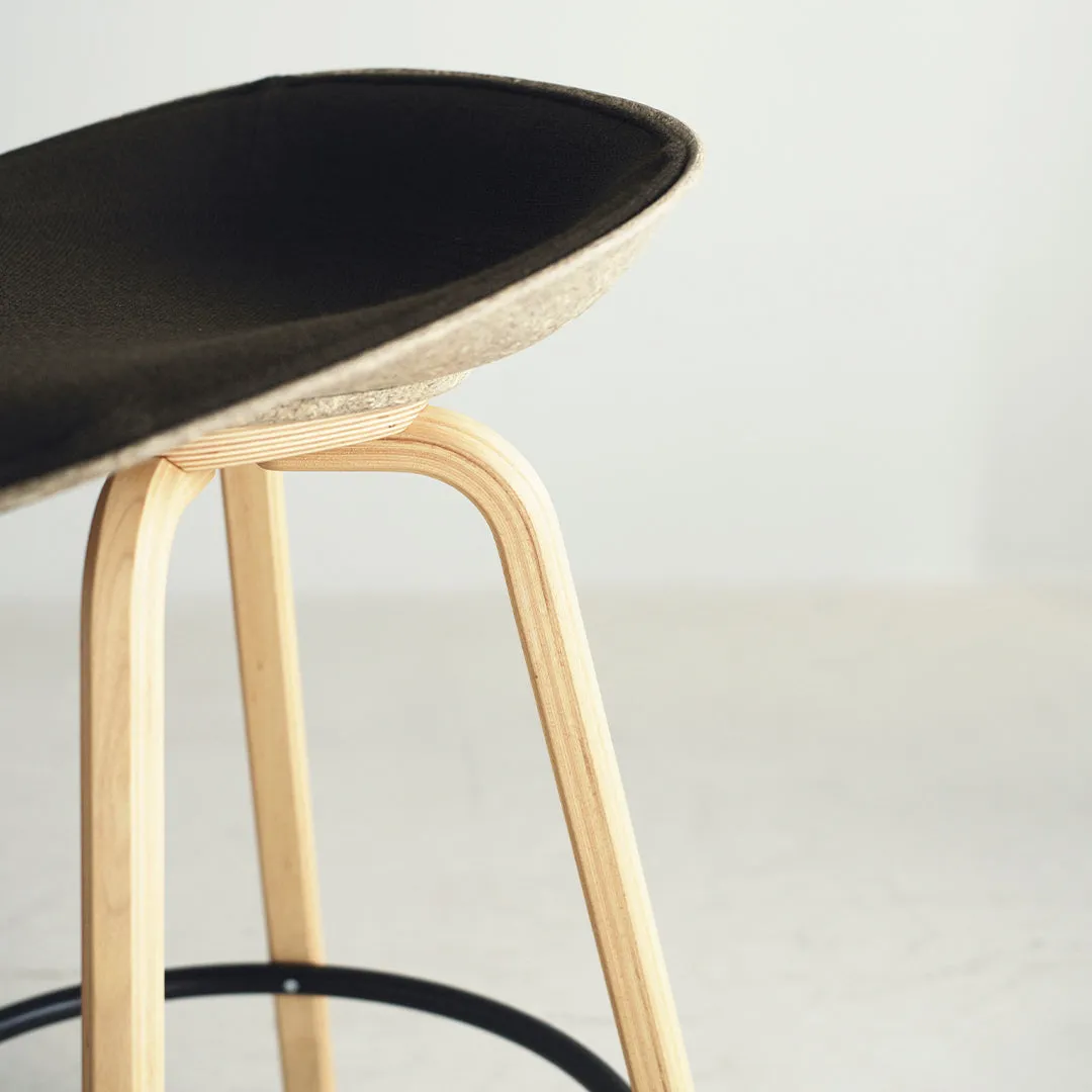 Mat Counter Stool - Front Upholstered