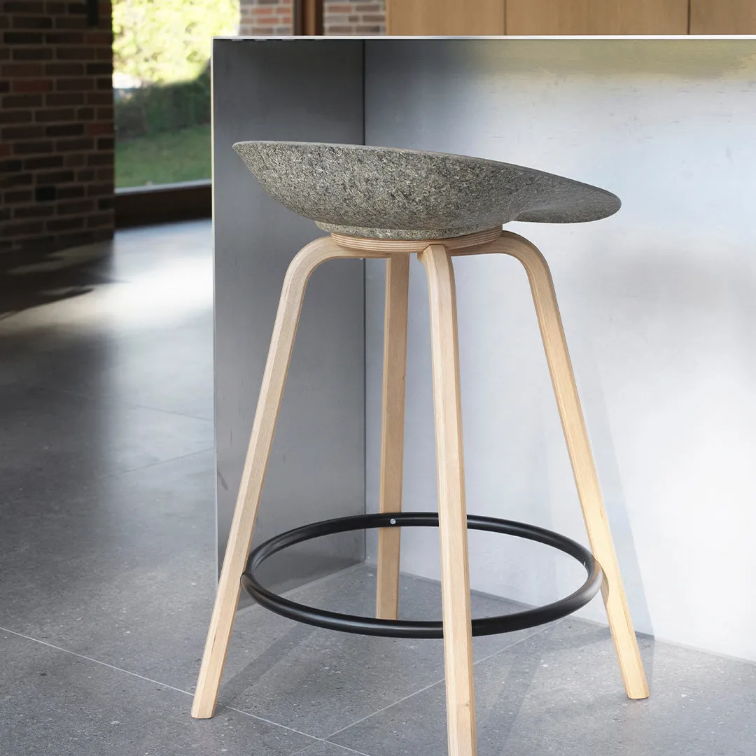 Mat Counter Stool - Front Upholstered
