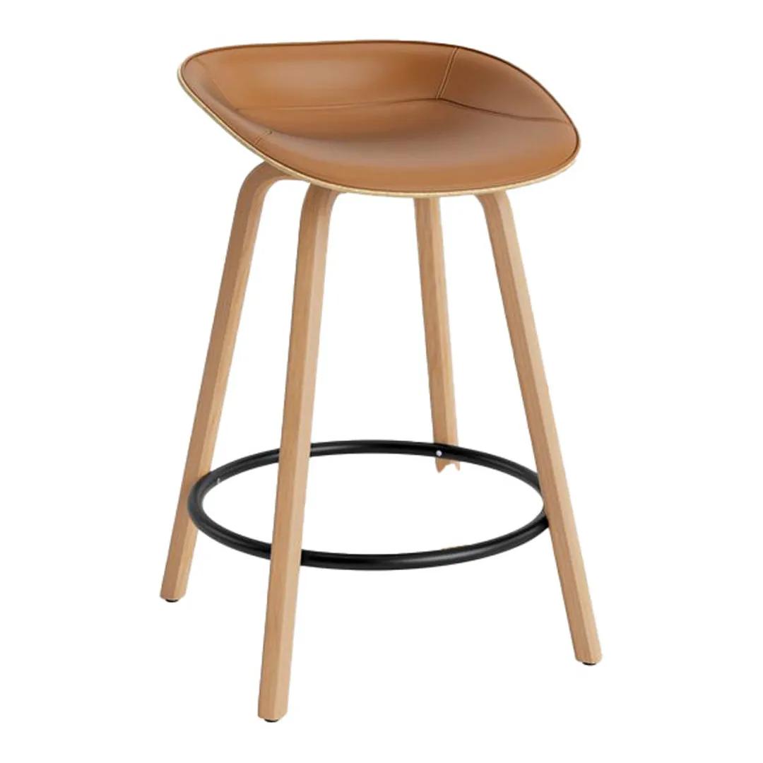 Mat Counter Stool - Front Upholstered