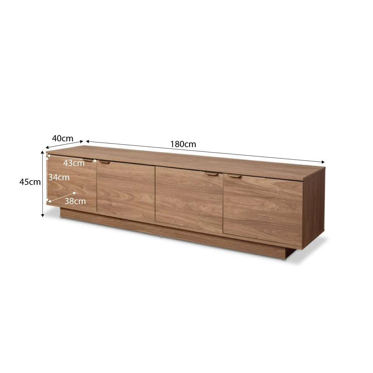 Maverick Entertainment Unit - Pecan Mocka