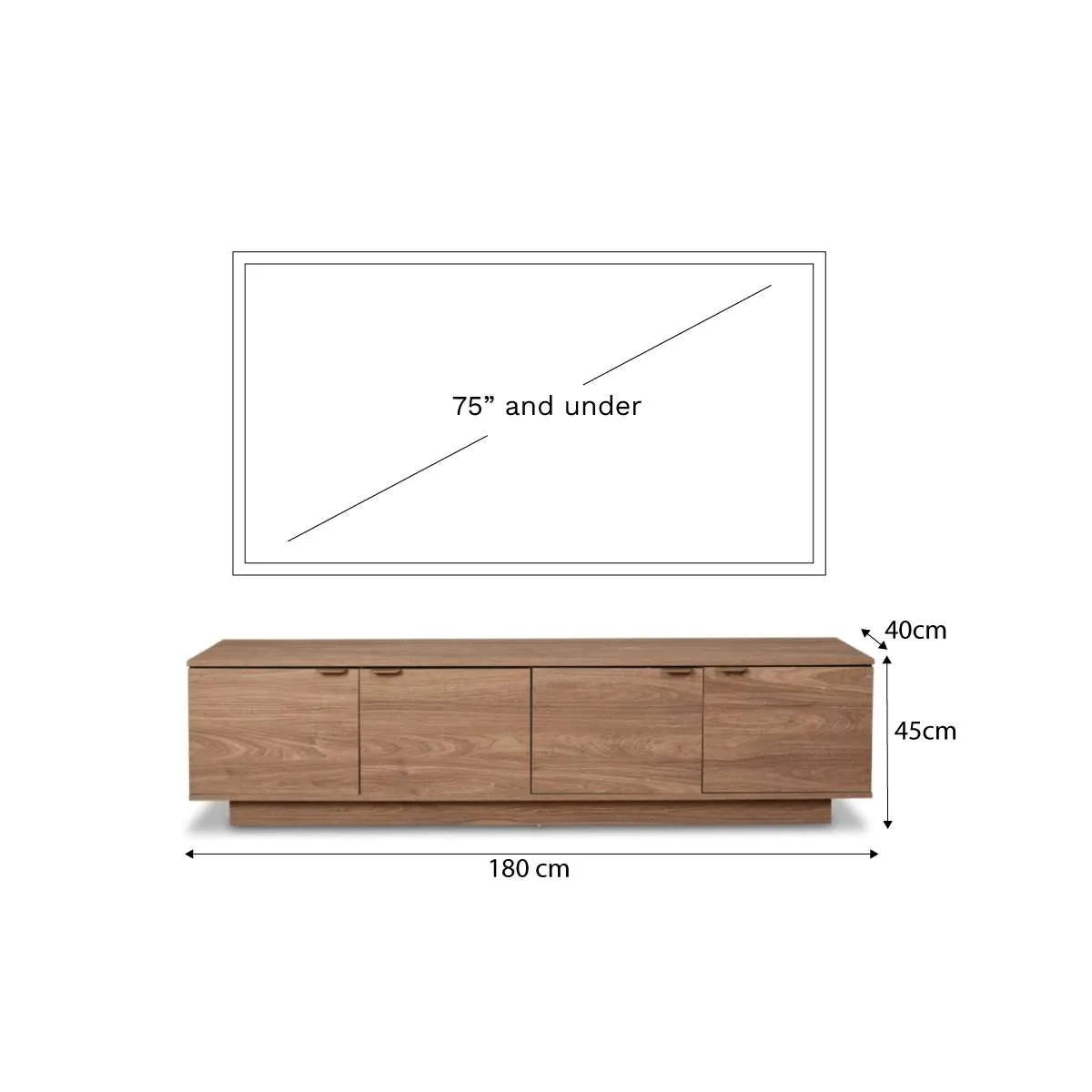 Maverick Entertainment Unit - Pecan Mocka
