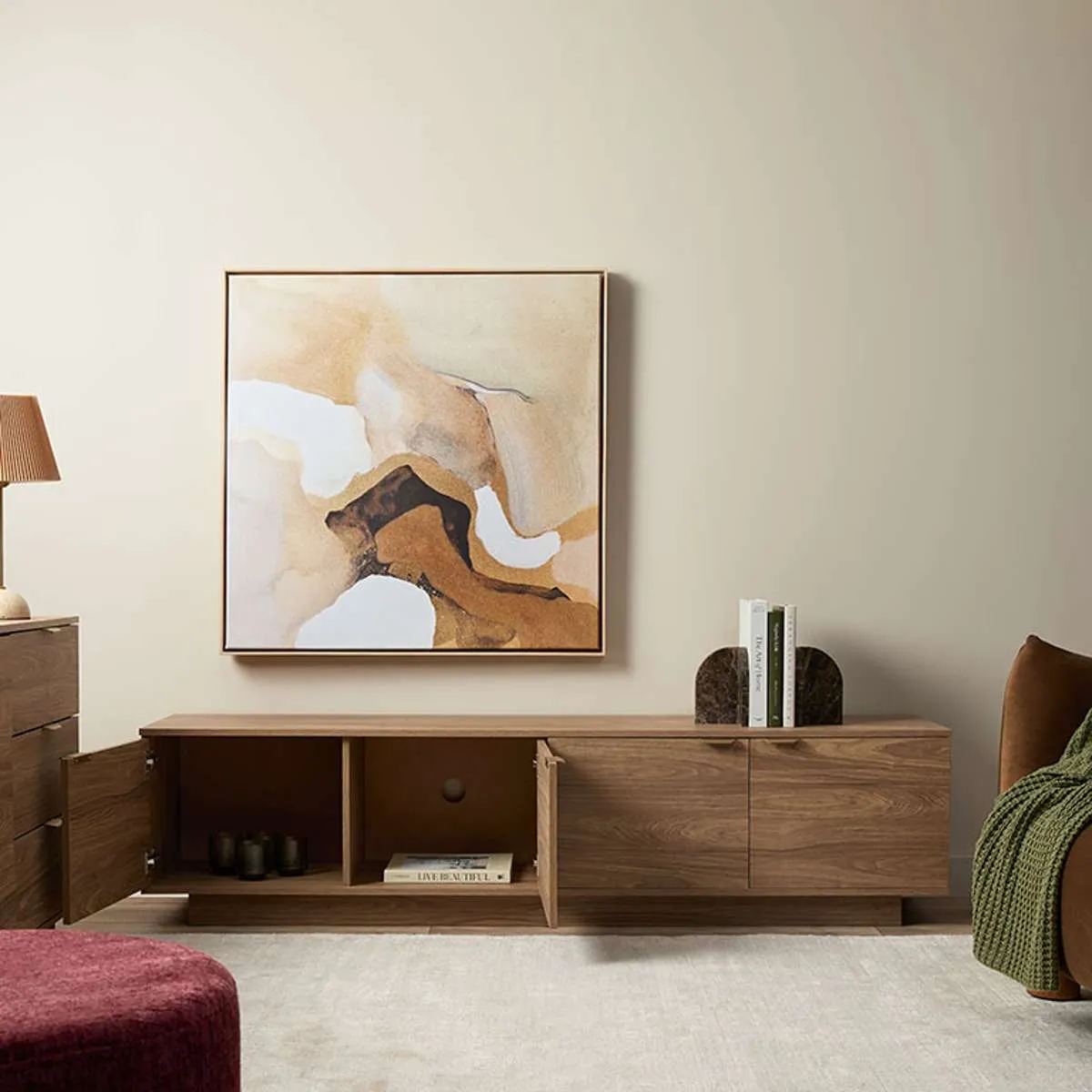 Maverick Entertainment Unit - Pecan Mocka