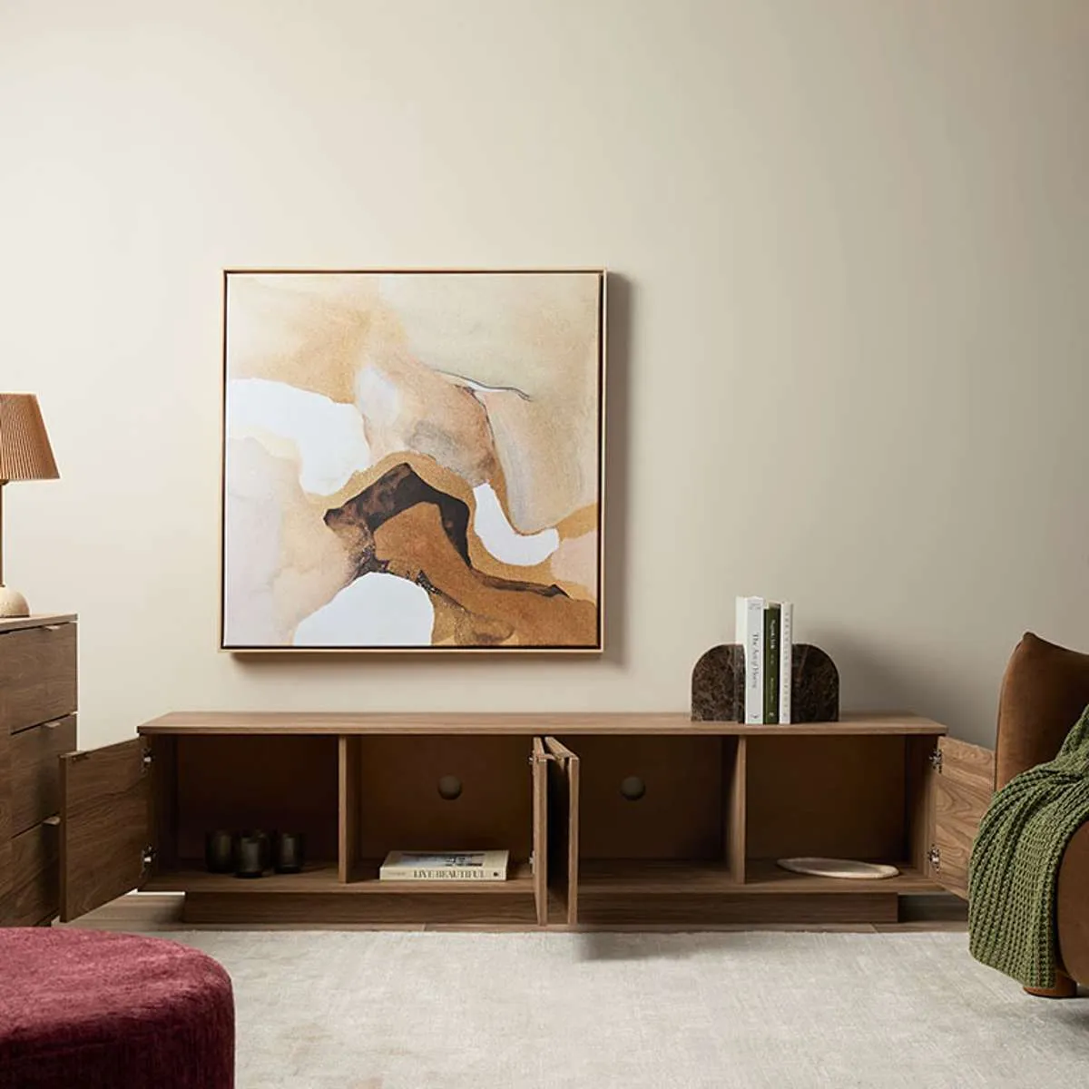 Maverick Entertainment Unit - Pecan Mocka