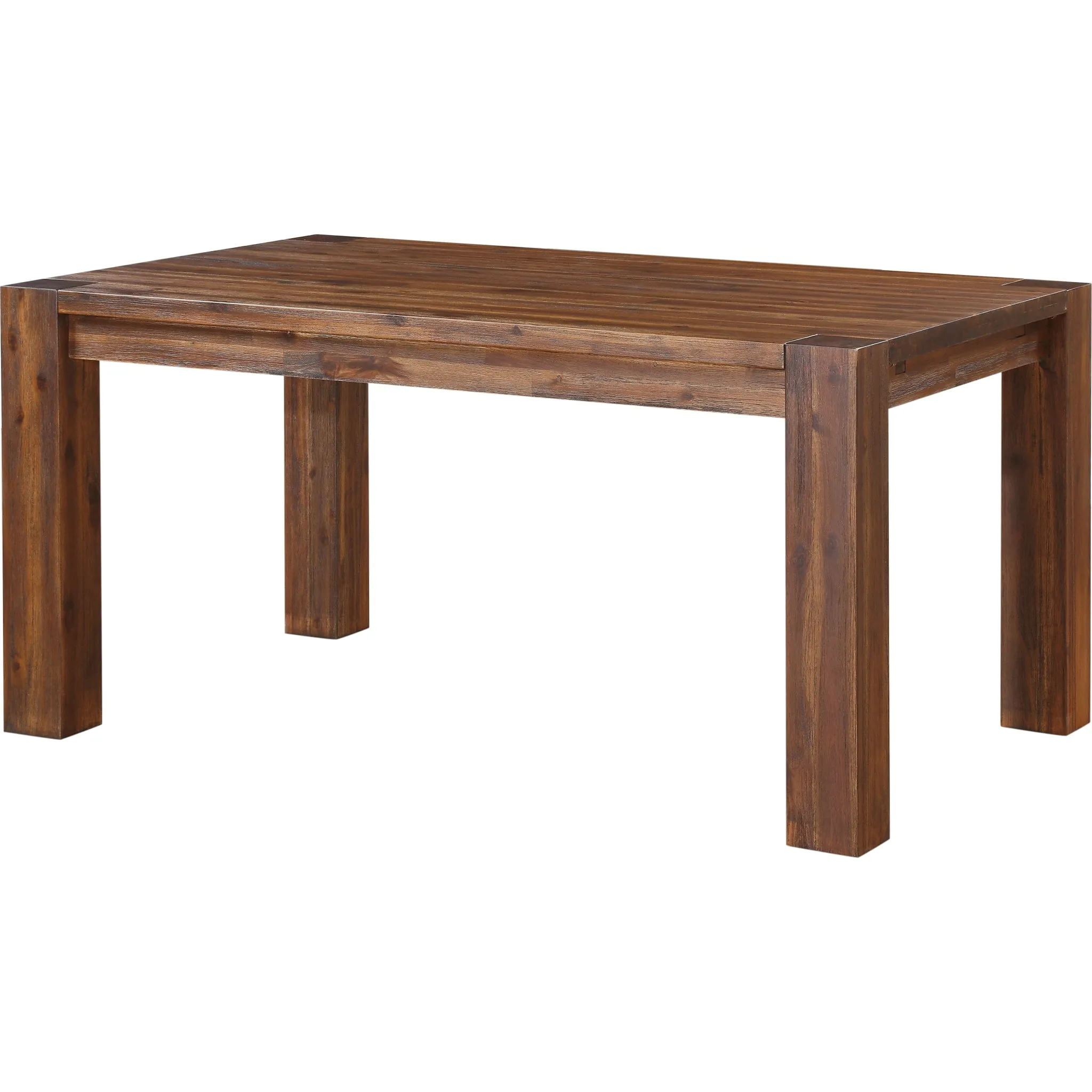 Meadow Solid Wood Extending Dining Table in Brick Brown Modus