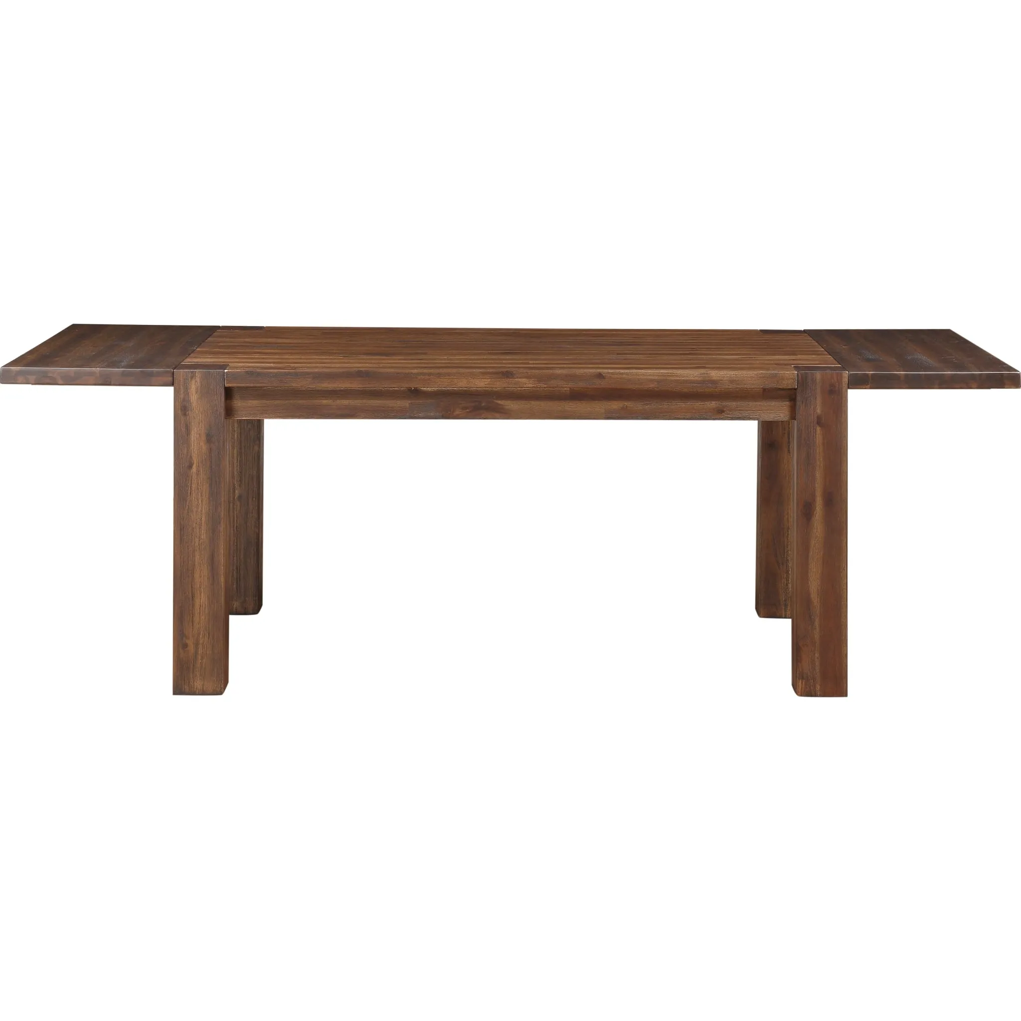 Meadow Solid Wood Extending Dining Table in Brick Brown Modus