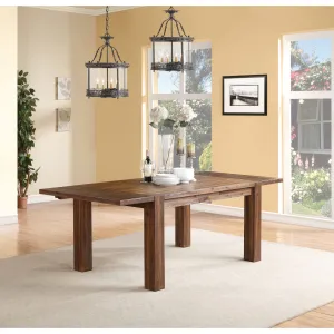 Meadow Solid Wood Extending Dining Table in Brick Brown Modus