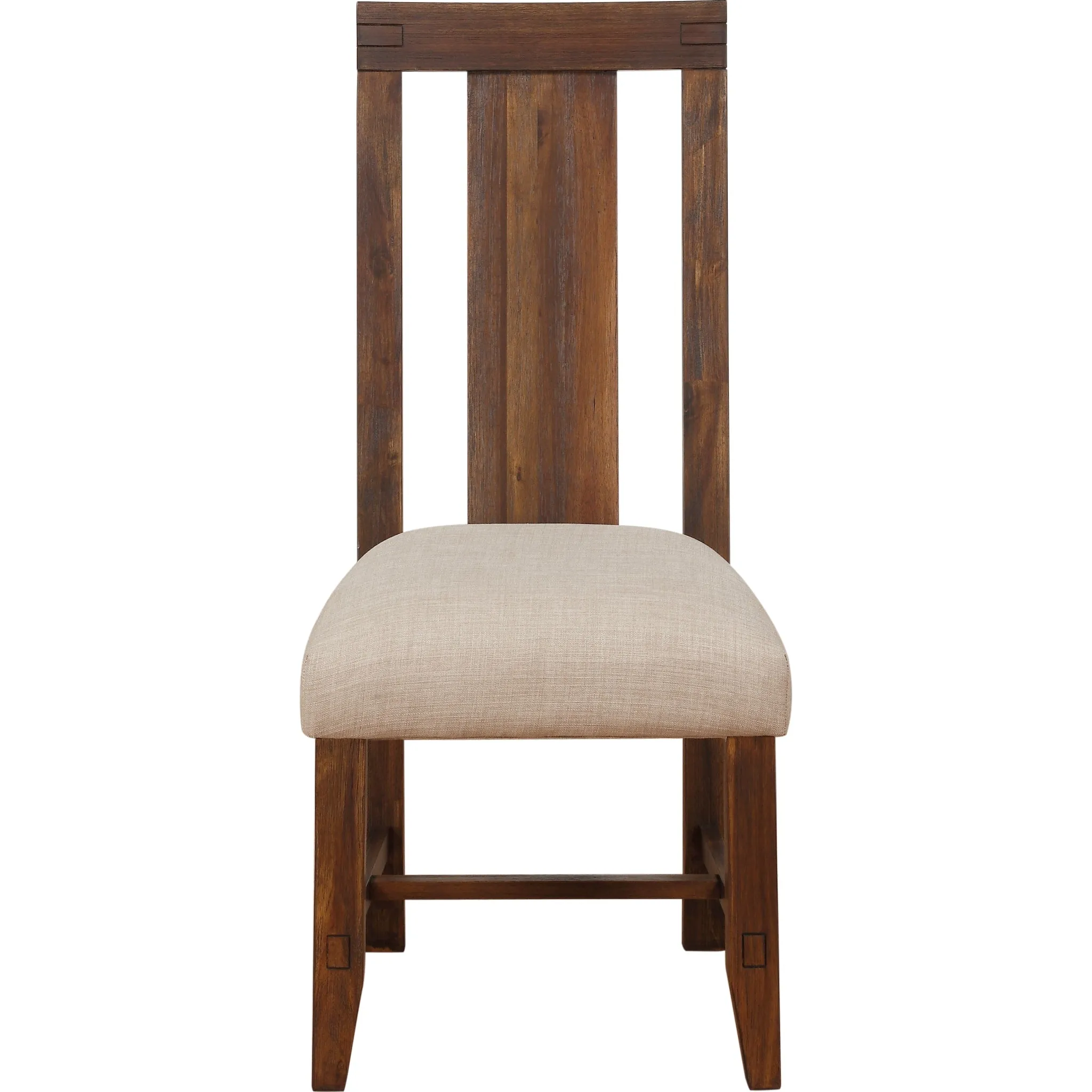 Meadow Solid Wood Upholstered Dining Chair in Brick Brown Modus